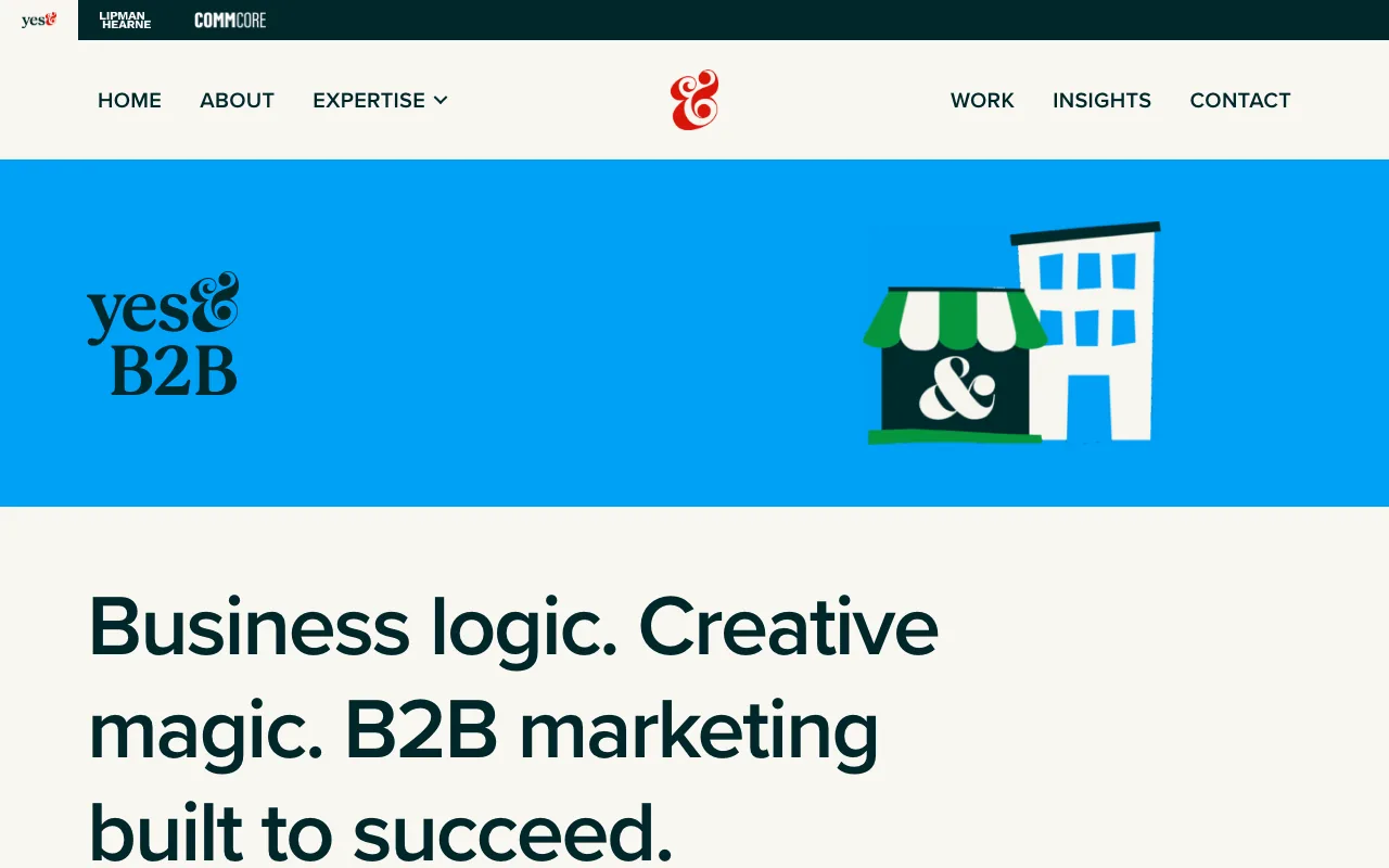 Beacon Digital homepage screenshot — B2B marketing agency